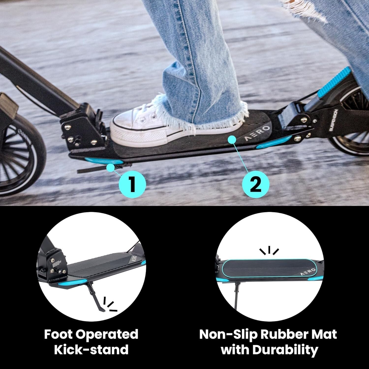 Versatile Kick Scooter for Kids 8-12, Teens & Adults - Maximum Safety & Comfort