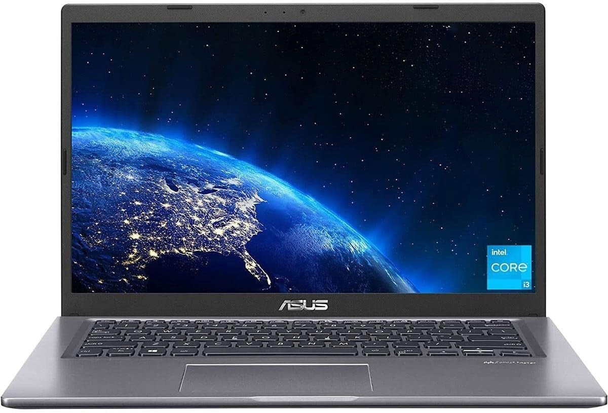 14 Inch ASUS VivoBook 14 Laptop - Fast Intel i3, 4GB RAM, 128GB SSD, Slate Grey