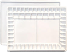 Load image into Gallery viewer, Aqua-Pro 51-Well Artist Palette with Lid &amp; Zipper Bag - Spill-Resistant Design