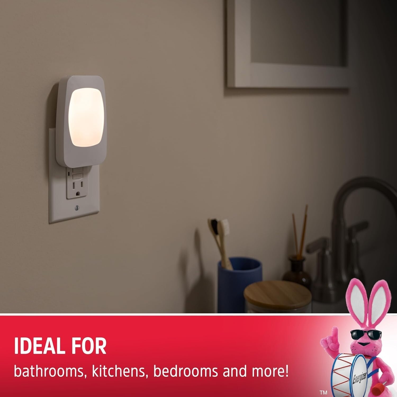 Versatile 4-in-1 LED Night Light Set - Plug-in, Rechargeable, Emergency Ready