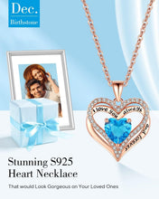 Load image into Gallery viewer, Luxurious Rose Gold Heart Necklace in S925 Silver for Women - Thoughtful Gift