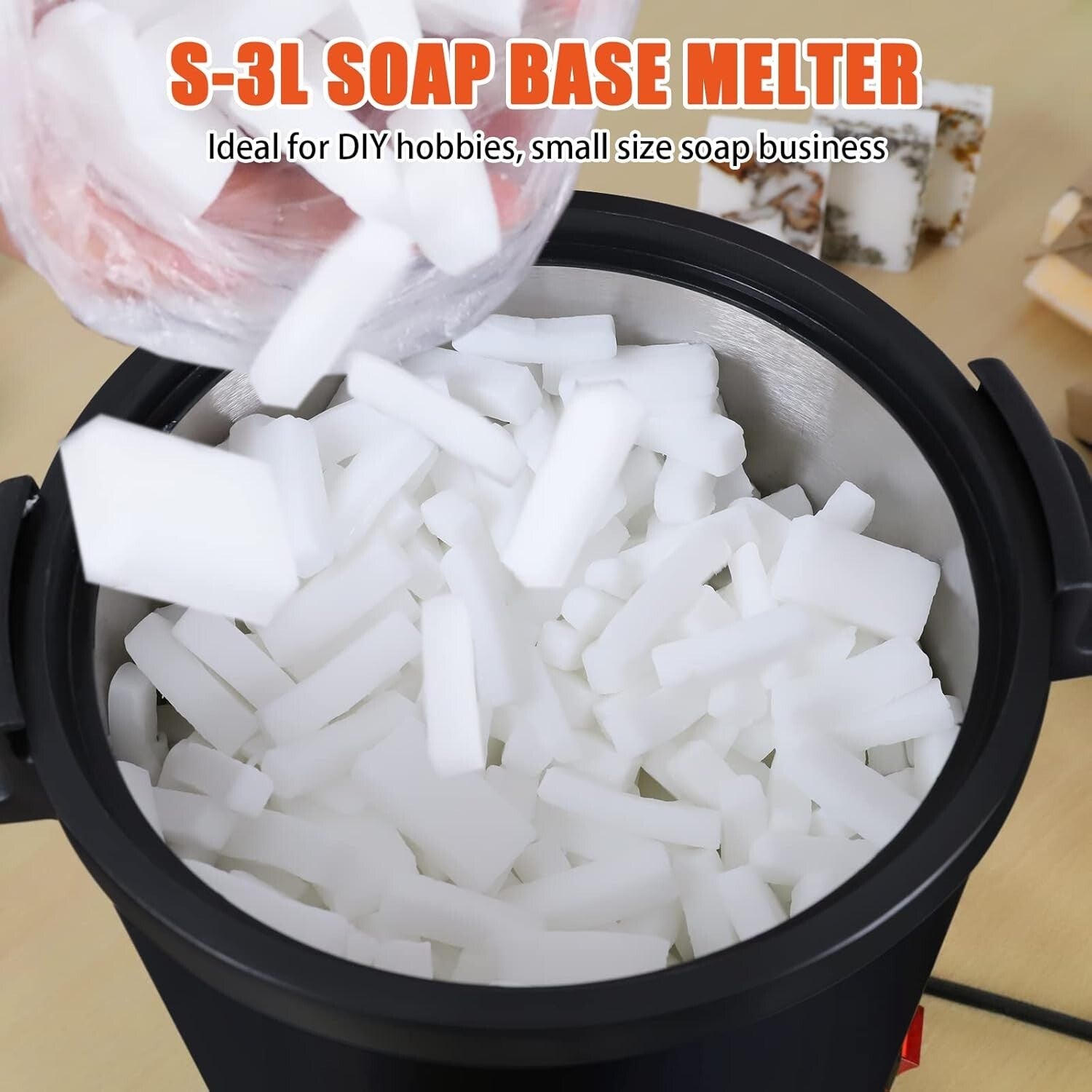 6Lbs Soap Making Kit with Quick Pour Spout & Constant Temperature Control