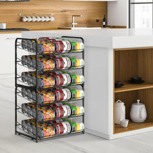 Load image into Gallery viewer, Versatile Can Dispenser Rack - Holds Up to 72 Cans, Rust-Resistant, Modern Style