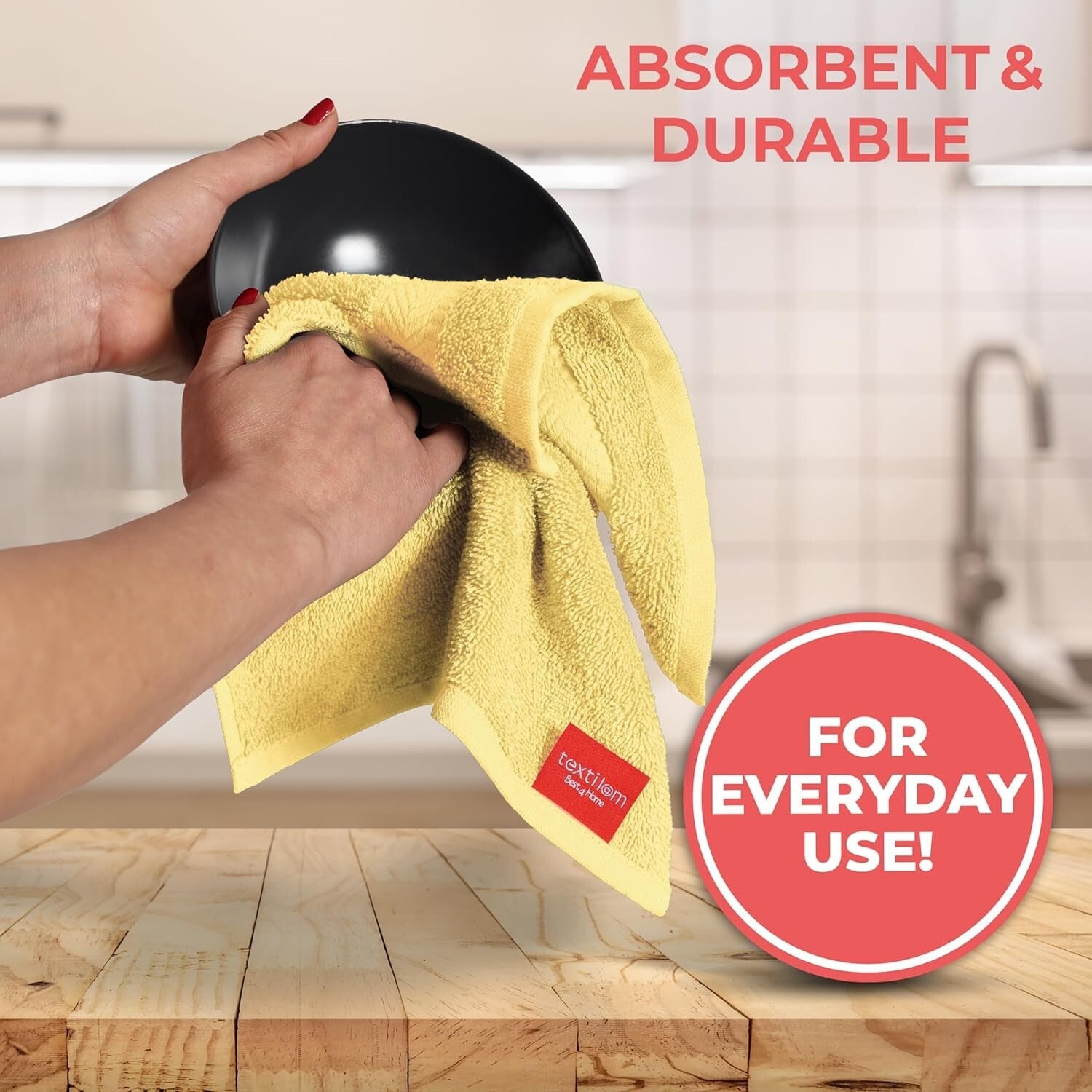 Ultra-Soft 100% Turkish Bath Towel Set - 6 Pcs Includes Hand & Washcloths