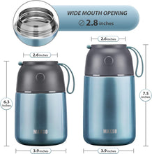 Load image into Gallery viewer, 2-Pack Vacuum Insulated Soup Jars - Leak-Proof Food Thermos for On-the-Go Dining