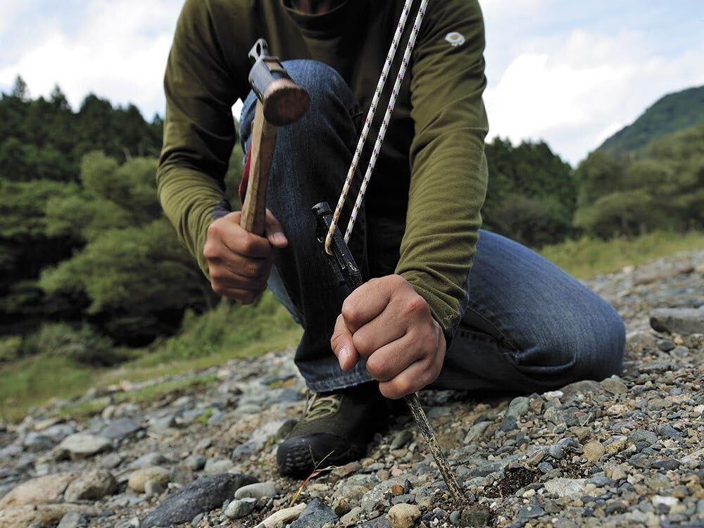 Stylish Purple Copper Peg Hammer - Durable Tool for Effortless Tent Setup