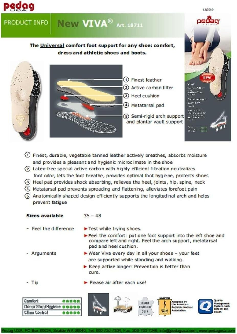 Full Length Handmade Leather Insoles for Comfort and Plantar Fasciitis Support