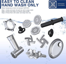 Load image into Gallery viewer, Stainless Steel Meat Grinder Machine - 180 lbs/hour Heavy-Duty with Sausage Kit