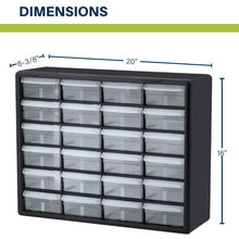 Load image into Gallery viewer, Versatile 24-Drawer Plastic Organizer - Perfect for Classroom &amp; Craft Storage