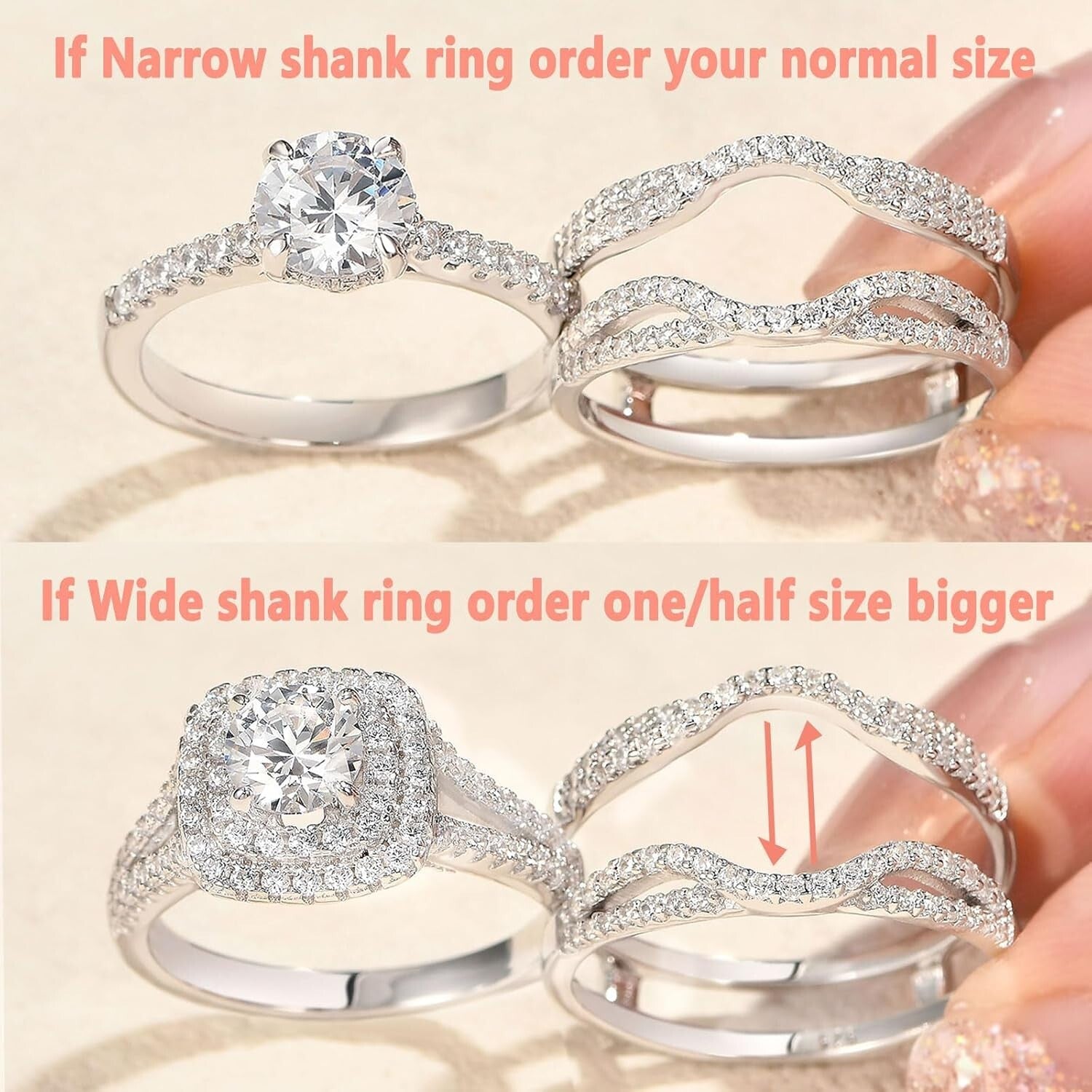 Elegant Sterling Silver Ring Enhancer with AAAAA CZ - Perfect for Any Occasion