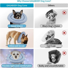 Load image into Gallery viewer, Water-Resistant Soft Dog Cone - Adjustable Recovery Collar for Large Dogs &amp; Cats
