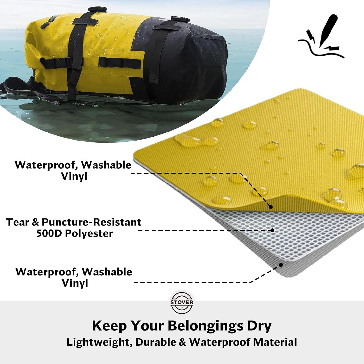 Ergonomic 40L Waterproof Backpack - Ultimate Floating Dry Bag for Adventurers