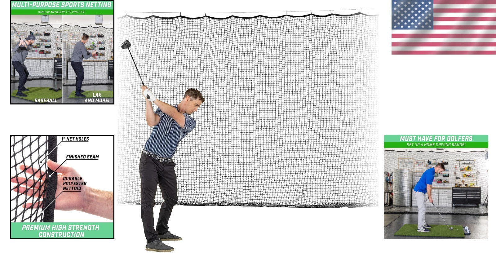 Durable Heavy-Duty Mesh Sports Net, Easy Install, Great for Indoor & Outdoor
