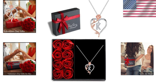 Elegant 925 Silver Rose Heart Necklace - Touching Gift for Wife, Mom, Girlfriend