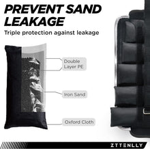 Load image into Gallery viewer, Eco-Friendly Adjustable Ankle Weights with Reflective Safety Trim &amp; Carry Bag