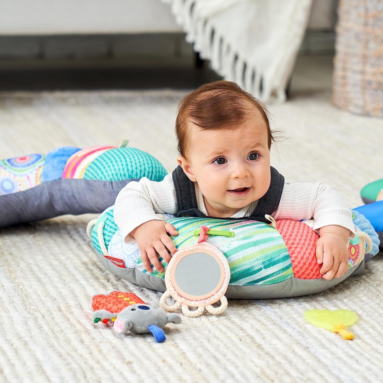 3-in-1 Tummy Time & Mini Gym with Musical Koala - Portable Play for Babies