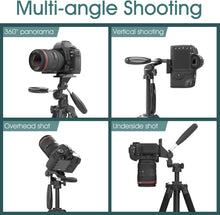 Load image into Gallery viewer, Lightweight 74" Heavy-Duty Tripod with Dual Handles for Every Photography Need