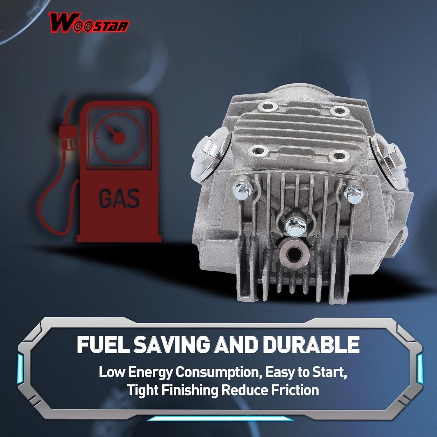 Engine Performance Upgrade: 66mm Valves and Piston Kit for 110cc Dirt Bikes