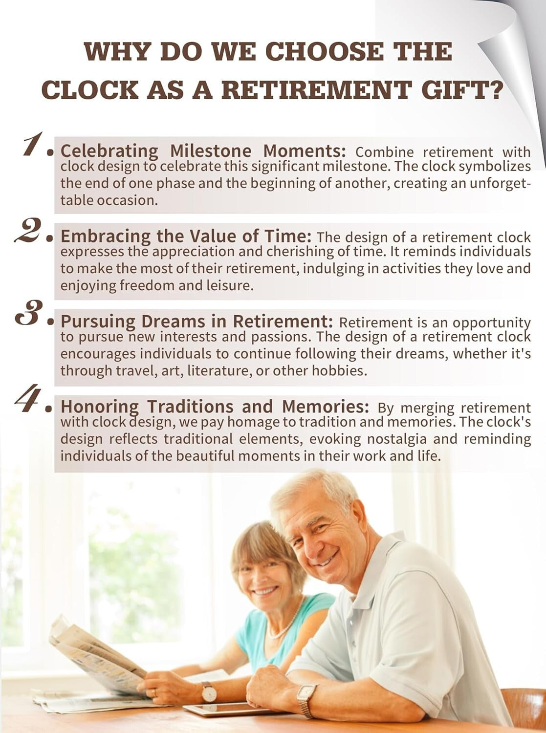 Elegant Quartz Desk Clock with Plaque - Perfect Retirement Gift for Loved Ones