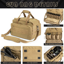 Load image into Gallery viewer, Multi-Functional Pistol Carrying Bag with Lockable Zipper &amp; Comfortable Strap