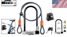 Load image into Gallery viewer, Kryptolok Standard Bicycle U-Lock - Heavy Duty with Secure Mounting Bracket