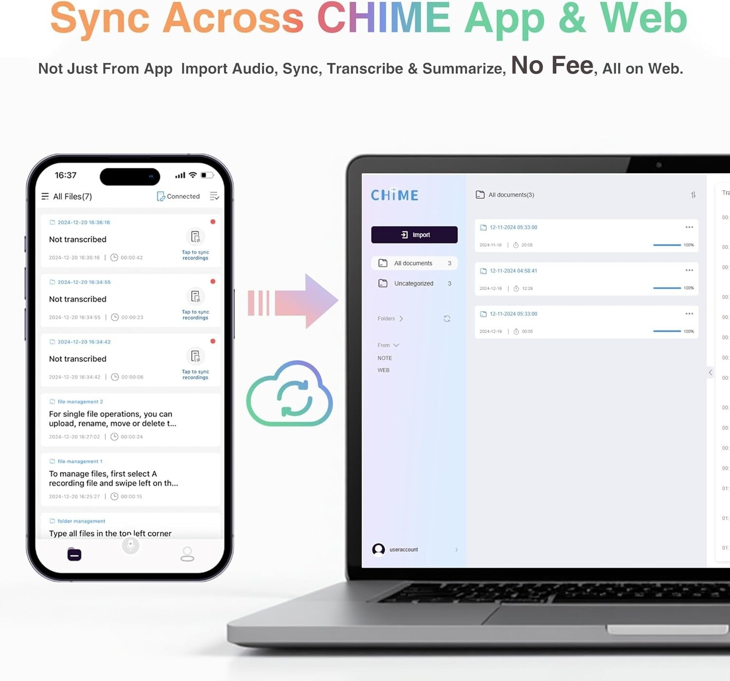 Compact AI Voice Recorder with 80-Hour Battery & App Control - 121 Languages