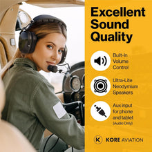 Load image into Gallery viewer, Professional Over-Ear Aviation Headset—Comfortable Design with Noise Reduction