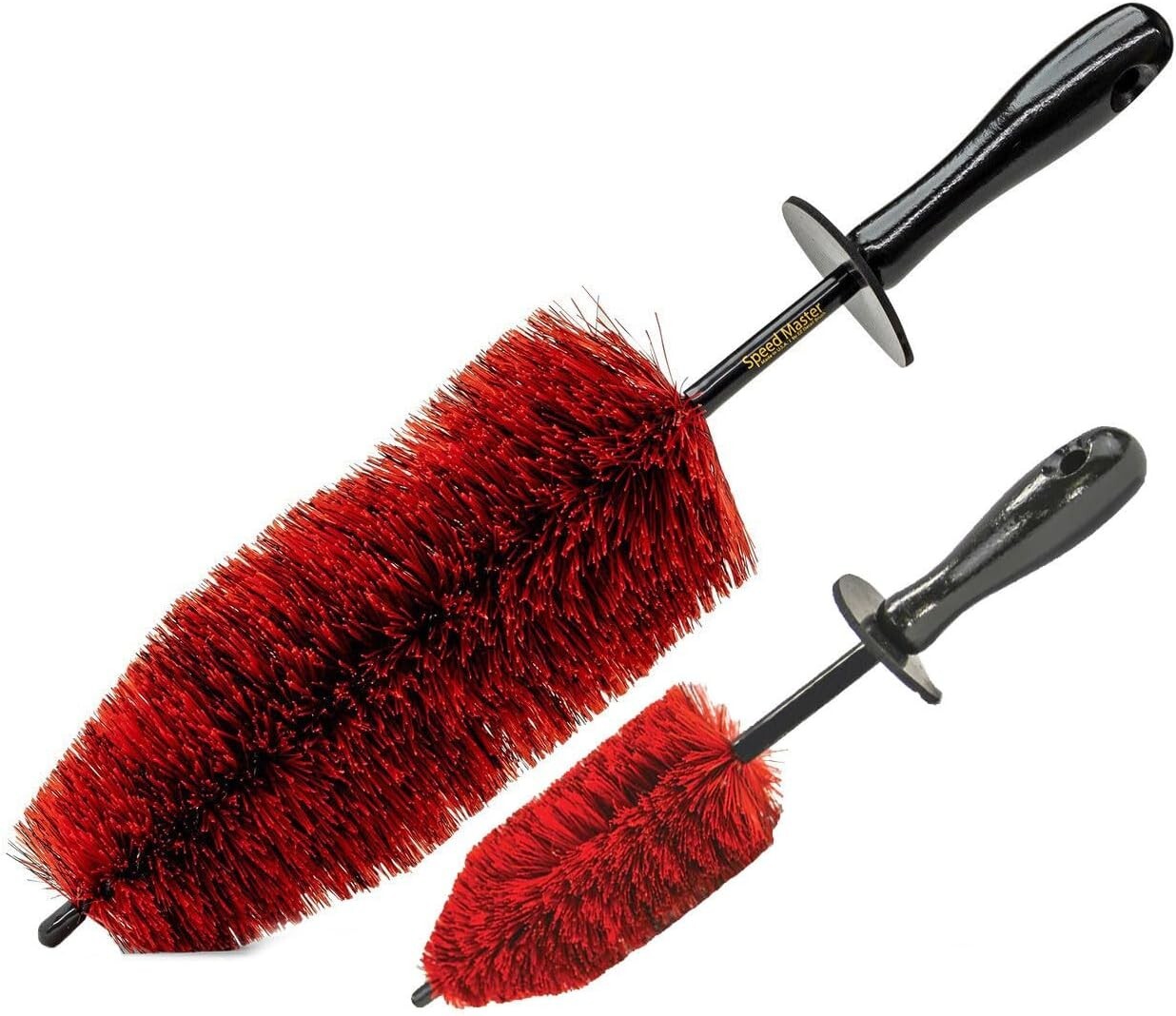Wheel Brush Combo - 18" & 13" Memory Foam Bristles for Scratch-Free Cleaning