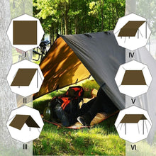 Load image into Gallery viewer, 10x16.5ft Multi-Use Waterproof Tarp for Camping &amp; Picnics - Easy Setup Included