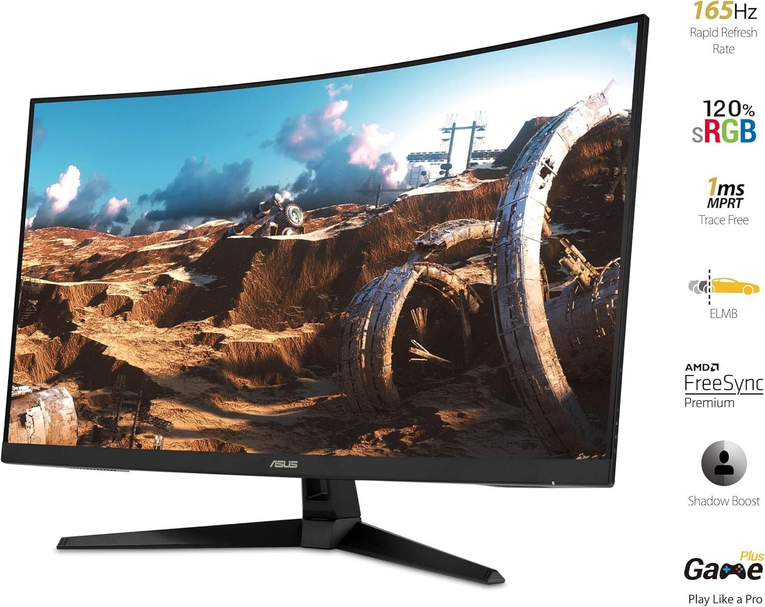 32-Inch Full HD Curved Monitor with 165Hz Refresh Rate for Ultimate Gaming