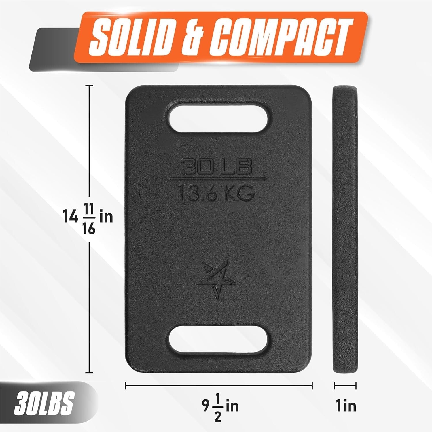 Durable Cast Iron Weighted Plates – 10LB to 45LB for Ultimate Strength Workouts