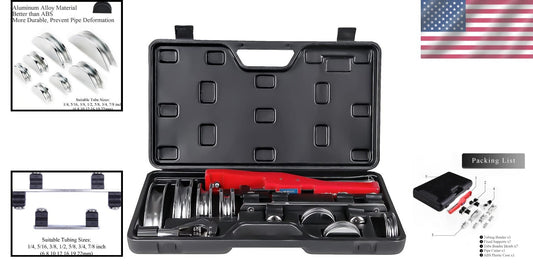 Versatile Tube Bender Hand Tool Kit: Perfect for HVAC & Plumbing Applications