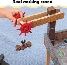 Load image into Gallery viewer, Pirate's Cove Adventure Set: Wooden Ship with Sounds, Lights, and 17 Accessories