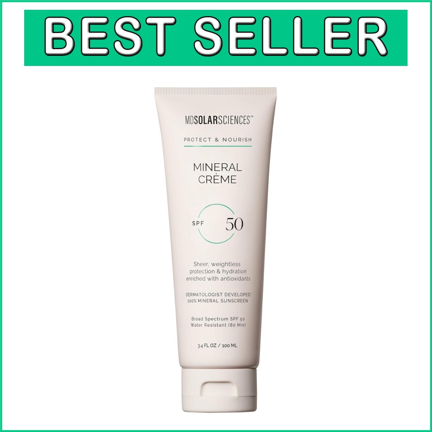 Broad-Spectrum Mineral Sunscreen SPF 50 for Face & Body - 80 Min Water-Resistant