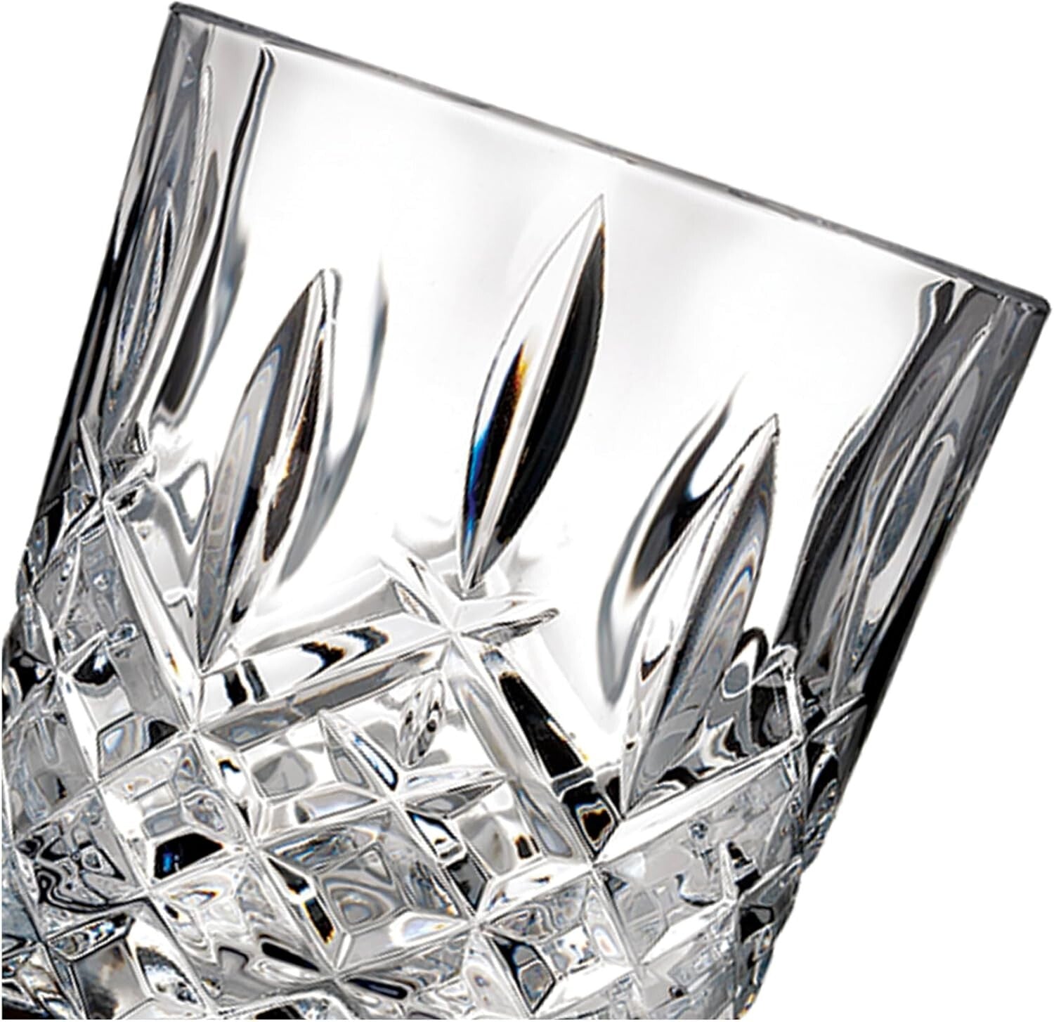 Elegant 4-Piece Waterford Markham Crystalline DOF Glass Set for Fine Drinking