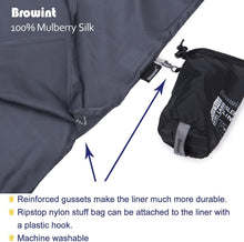 Load image into Gallery viewer, Premium Silk Sleeping Bag Liner, Extra Wide 87"x43" for Luxurious Travel Comfort