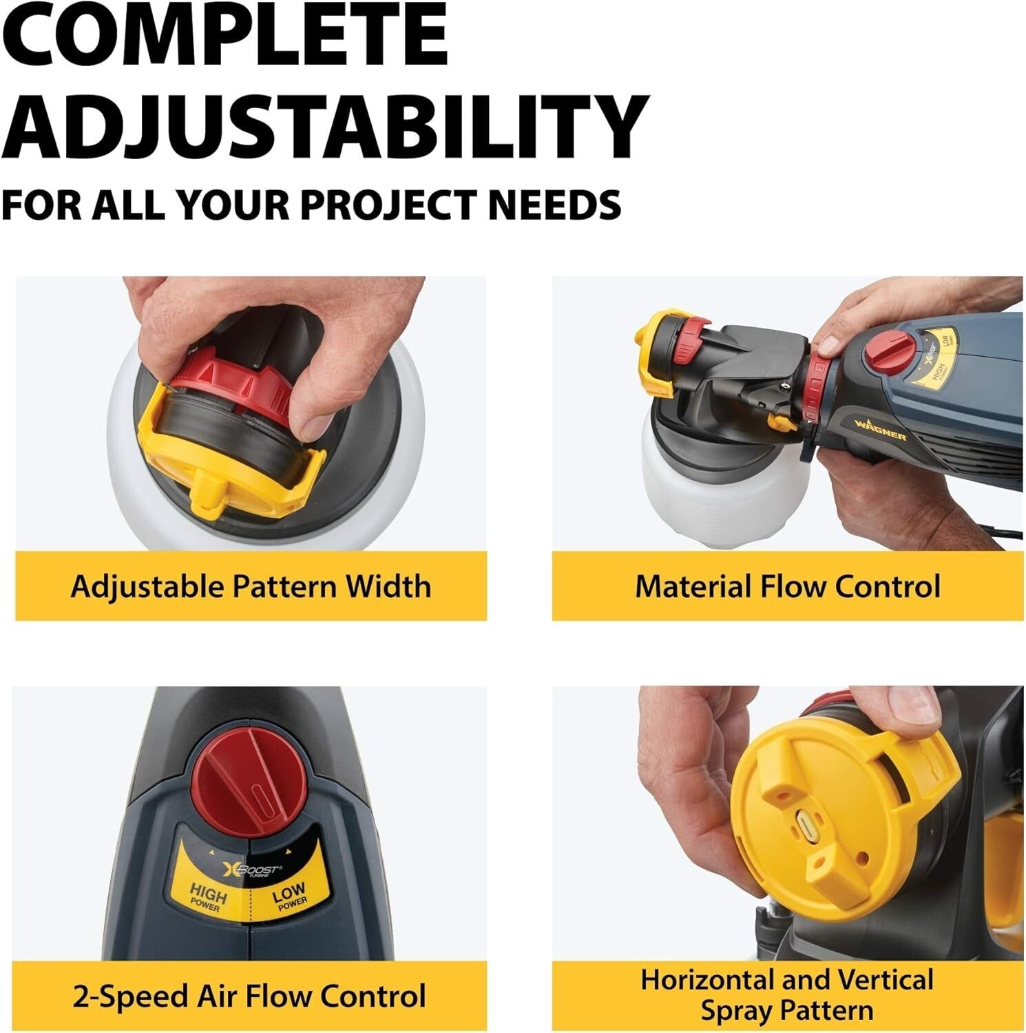 Versatile Handheld HVLP Paint Sprayer with iSpray Nozzle for Effortless Finishes