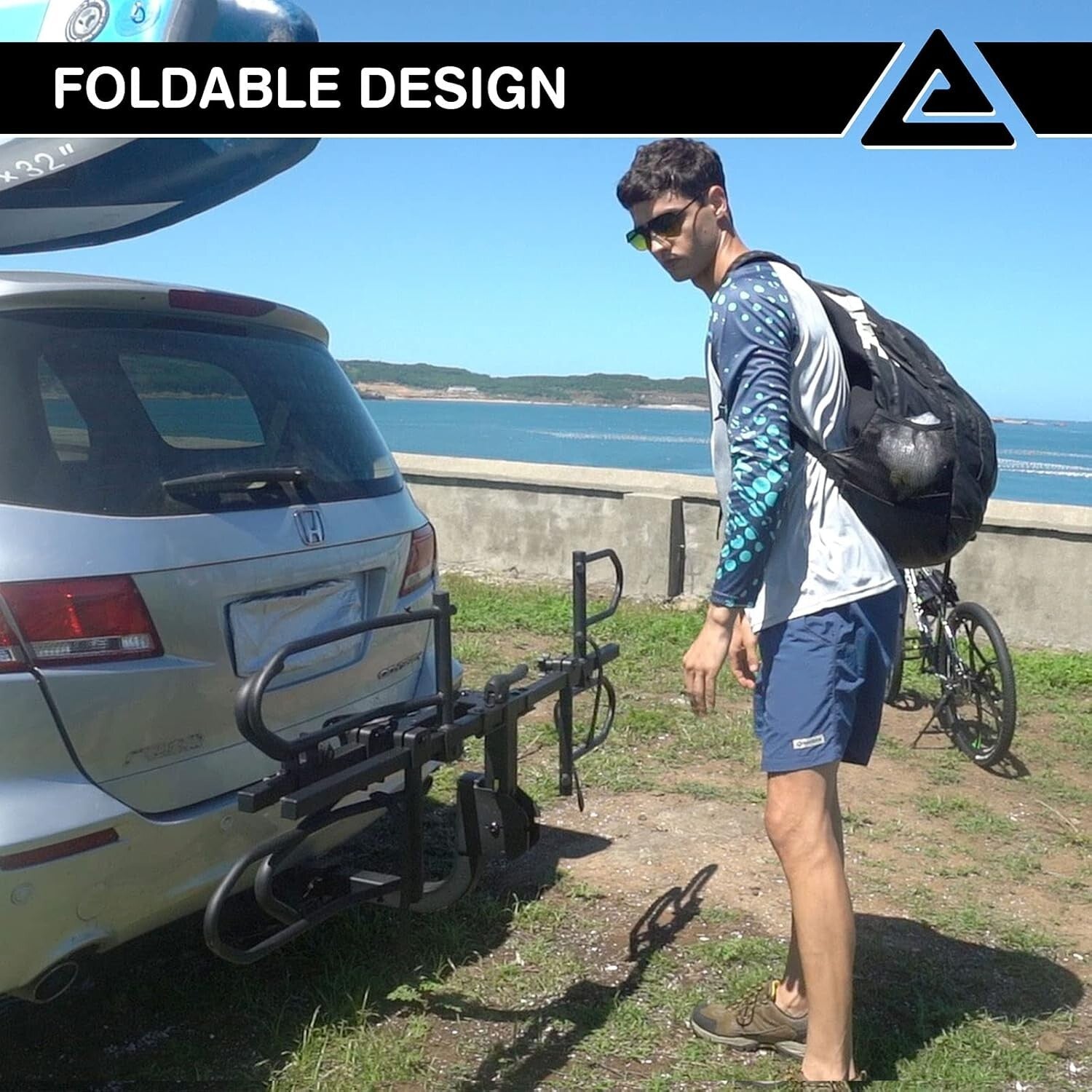 Smart Tilting 2-Bike Carrier with Safety Features - Ideal for Adventure Lovers