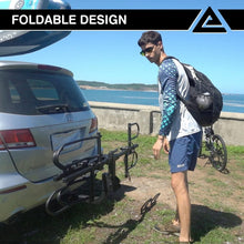 Load image into Gallery viewer, Smart Tilting 2-Bike Carrier with Safety Features - Ideal for Adventure Lovers