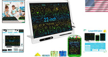 Load image into Gallery viewer, LCD Writing Tablet 2 Pack for Kids - 22inch + 10inch Colorful Drawing Boards