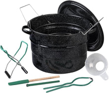 Load image into Gallery viewer, Durable Enamel Canning Pot with Jar Rack - 8-Piece Starter Kit for Home Canning