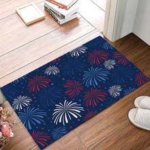 Load image into Gallery viewer, Stain Resistant Red, White, &amp; Blue Doormat - Festive Welcome Mat 18x30 Inches