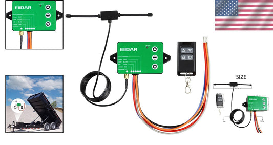 Wireless Dump Trailer Controller with 100m Range and Battery Protection Feature