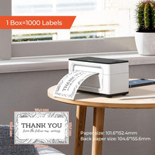Load image into Gallery viewer, Durable 4x6 Direct Thermal Labels - 1000 Pack, Easy Peel and Smudge-Resistant