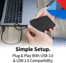 Load image into Gallery viewer, Compact 2TB USB 3.0 External HDD - Ideal for Gaming, Business &amp; Personal Use