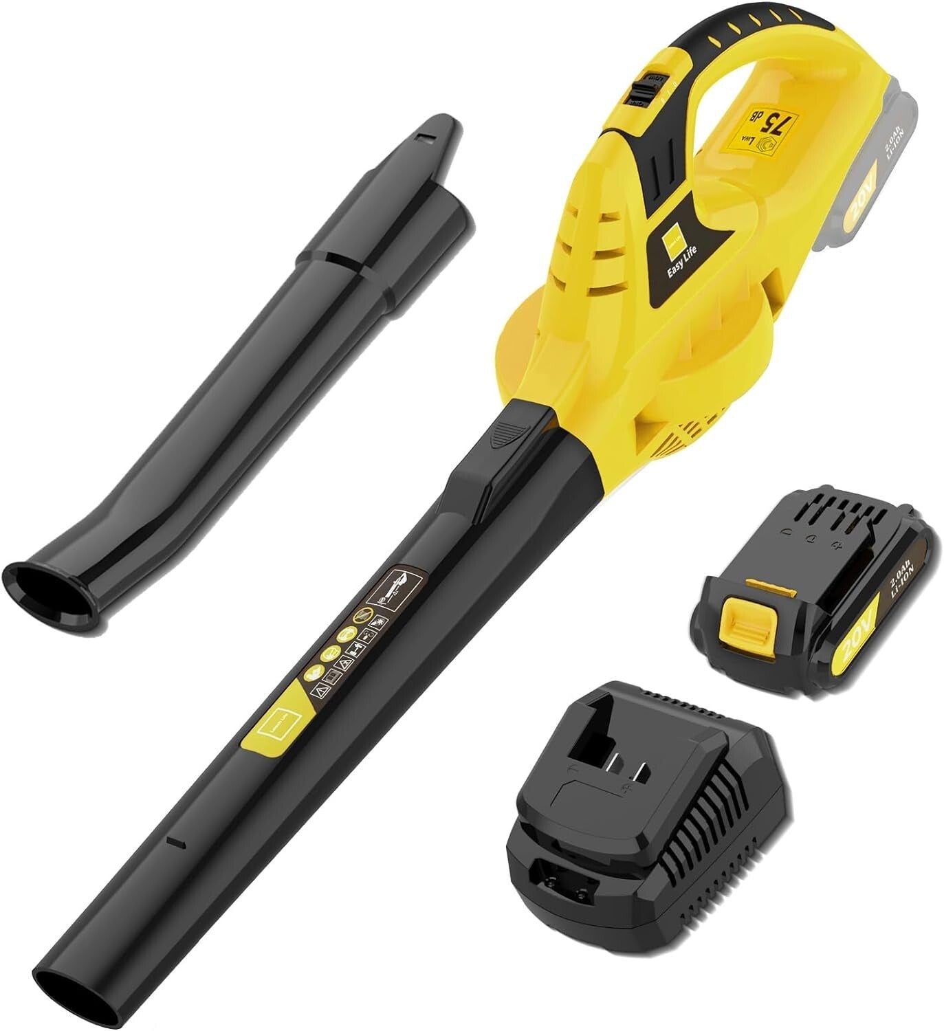 Effortless Handheld Leaf Blower | Turbocharged 21V for Fast Lawn & Patio Cleanup