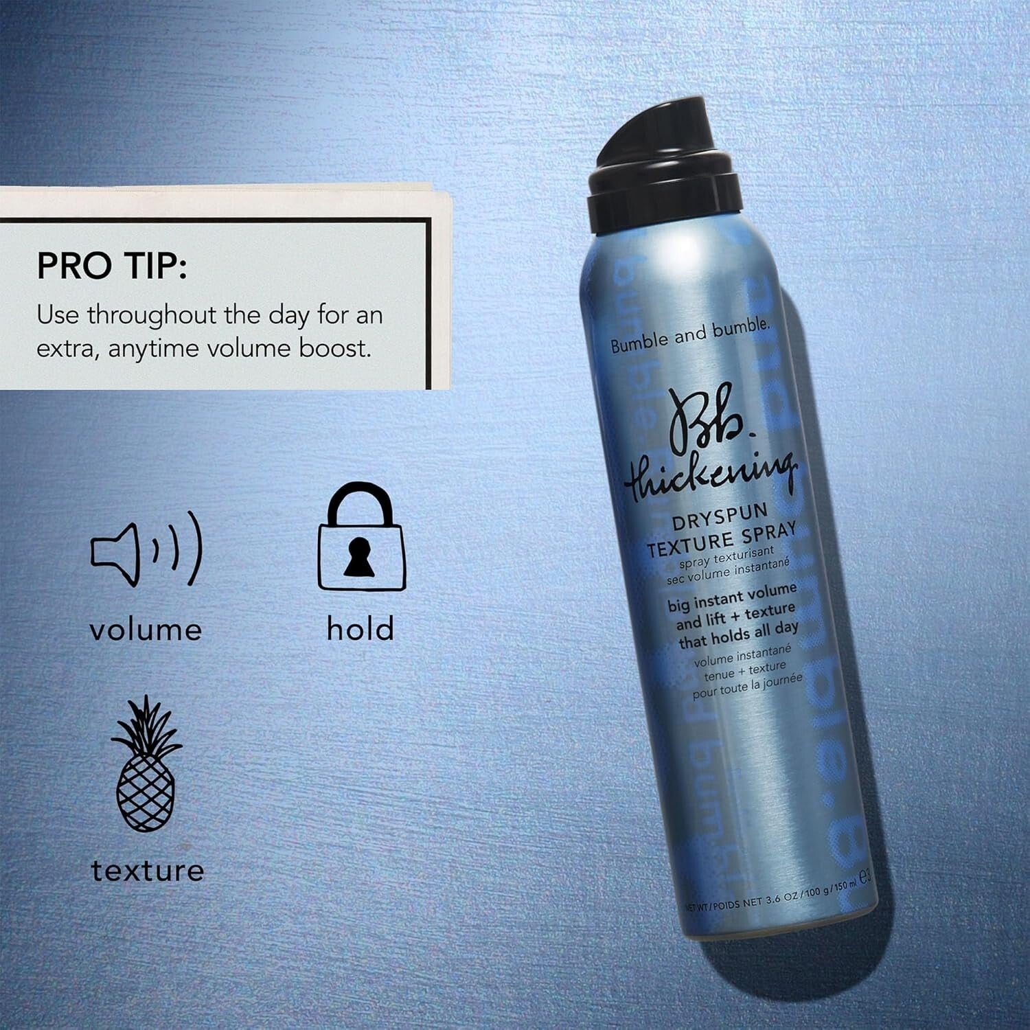 Luxury Dryspun Texture Spray - Volumizing Formula for Normal, Fine & Wavy Hair