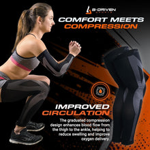 Load image into Gallery viewer, 20-30mmHg Full Leg Compression Sleeves - Thigh to Ankle Support for Sports