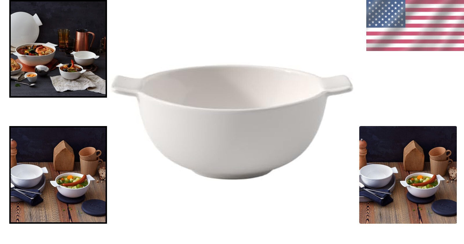 Dishwasher Safe 7-Inch Soup Tureen - Classic White Porcelain for Everyday Use
