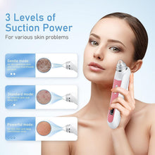 Load image into Gallery viewer, Stainless Steel Blackhead Vacuum with USB &amp; 3 Modes - Ideal for All Skin Types